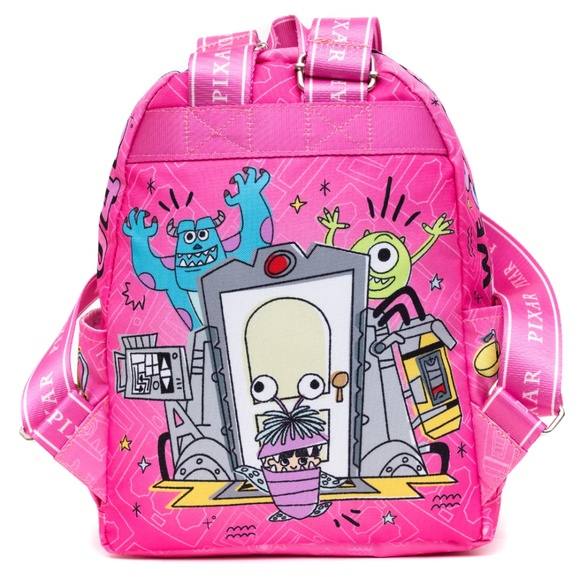 NEW WondaPop Disney Pixar Monsters Inc Nylon Mini Adjustable Straps Backpack